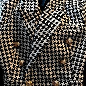 Houndstooth blazer